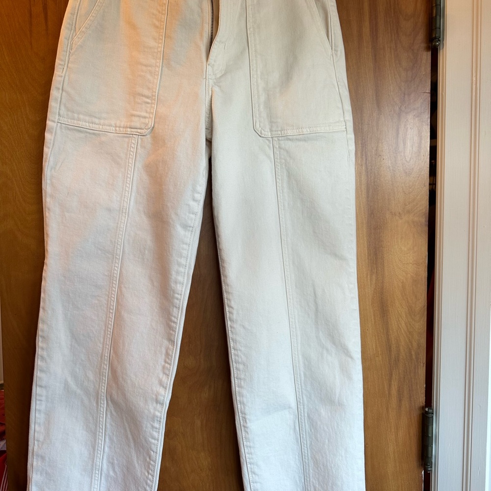 Old Navy Women's High-Rise Jeans in Off-White/Cream